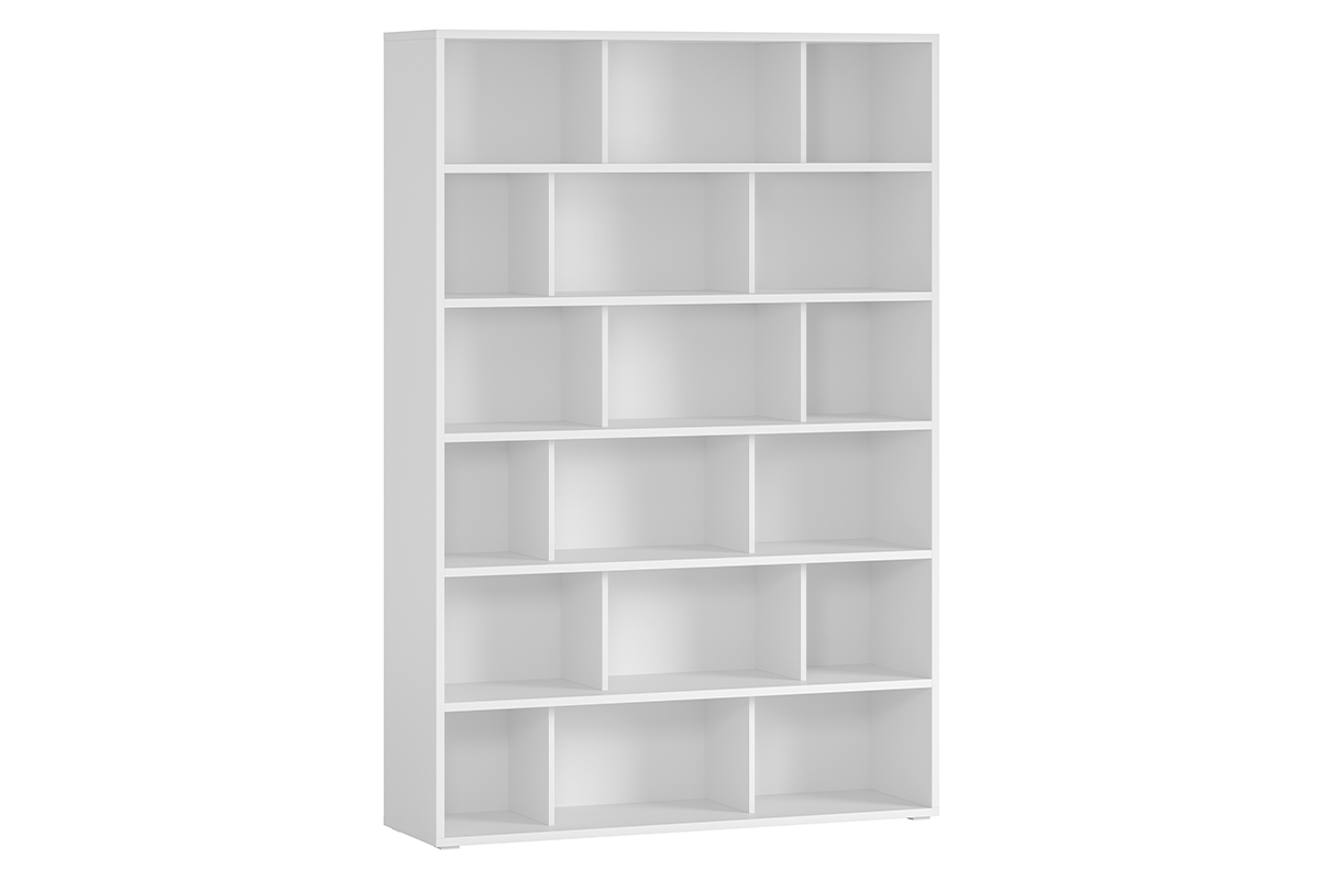 Libreria scandinava legno bianco L140 cm EPURE