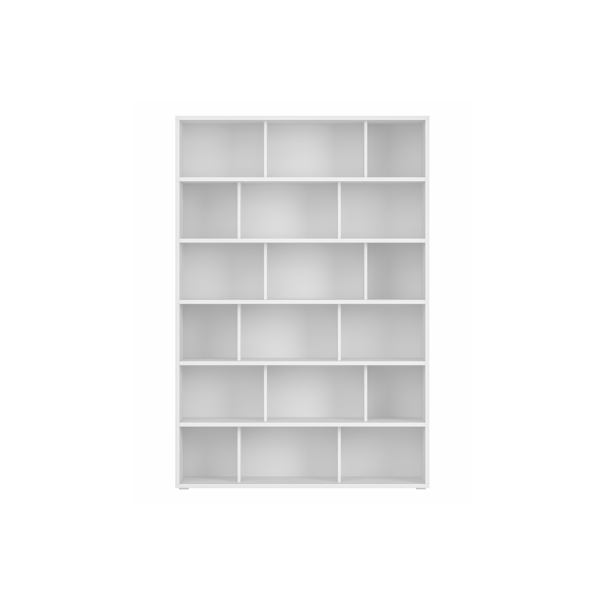 Libreria scandinava legno bianco L140 cm EPURE