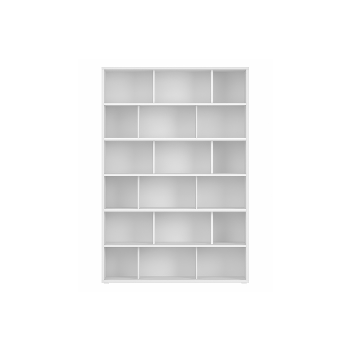 Libreria scandinava legno bianco L140 cm EPURE