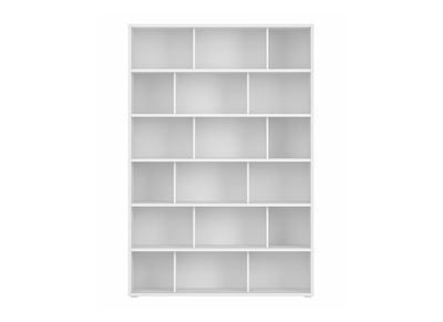 Libreria scandinava legno bianco L140 cm EPURE