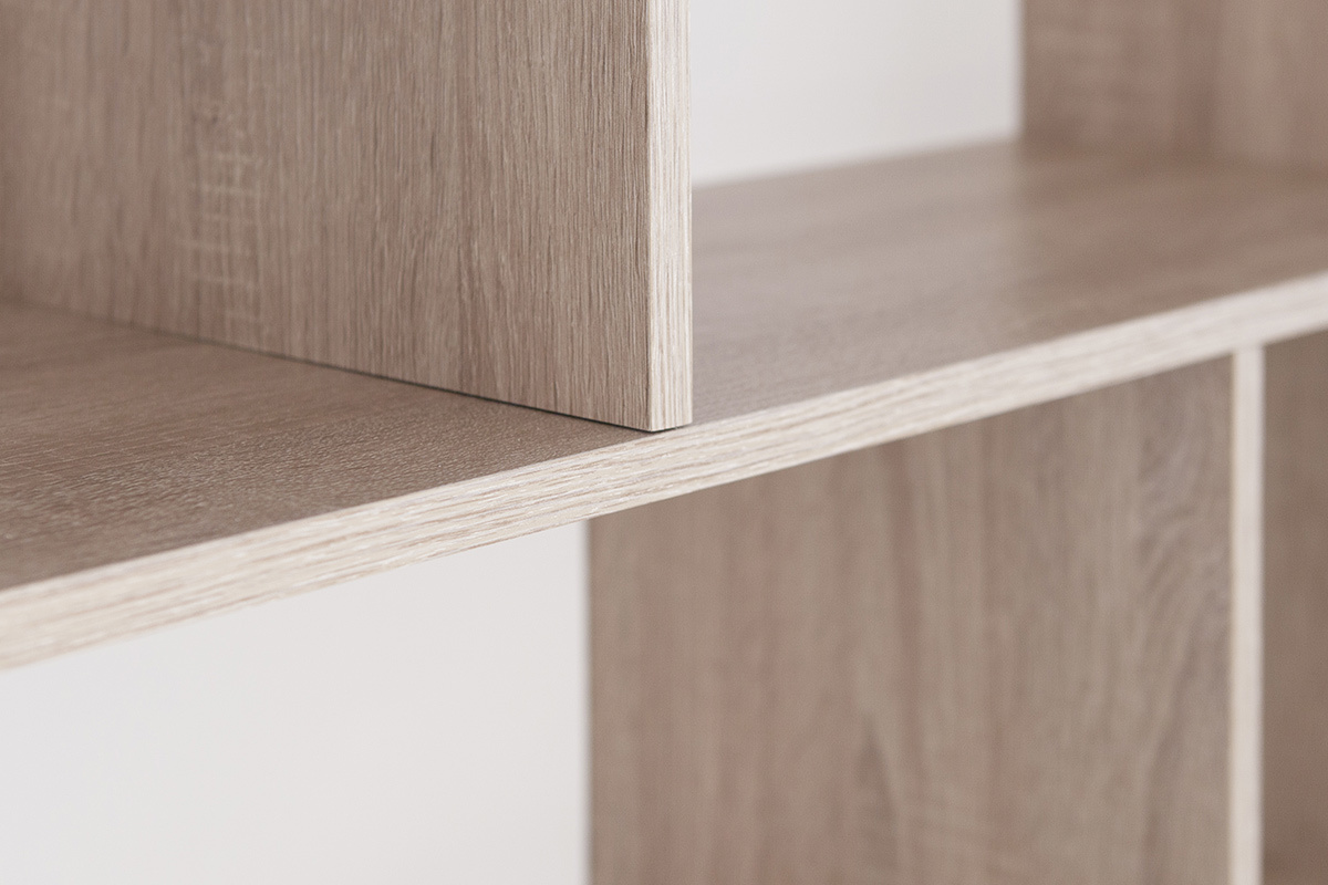 Libreria scandinava legno e bianca ORIGAMI