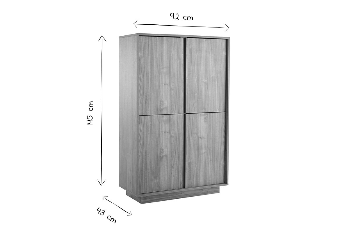 Madia design 4 ante finitura rovere COMO