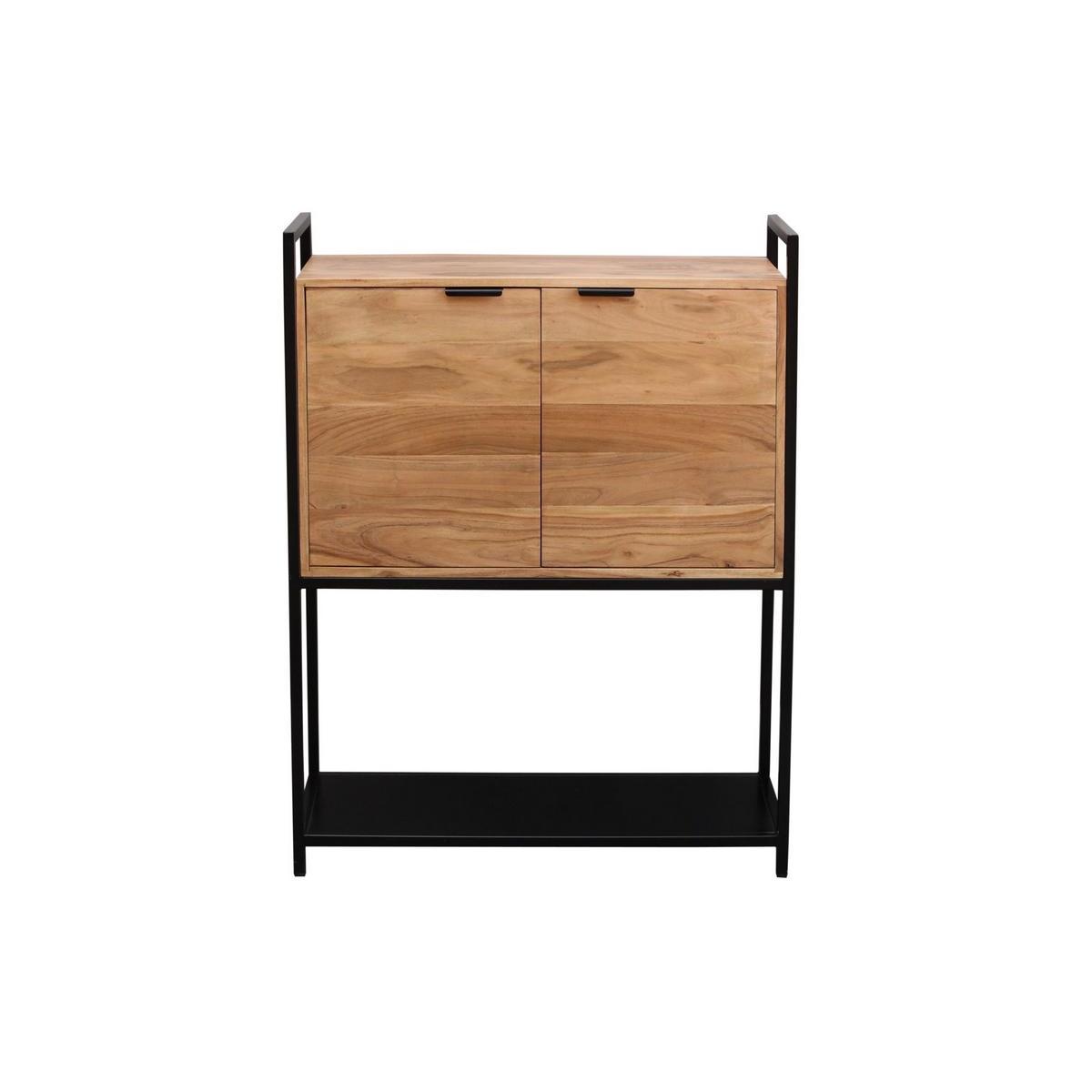 Madia in acacia e metallo nero H110 cm ARTHUS