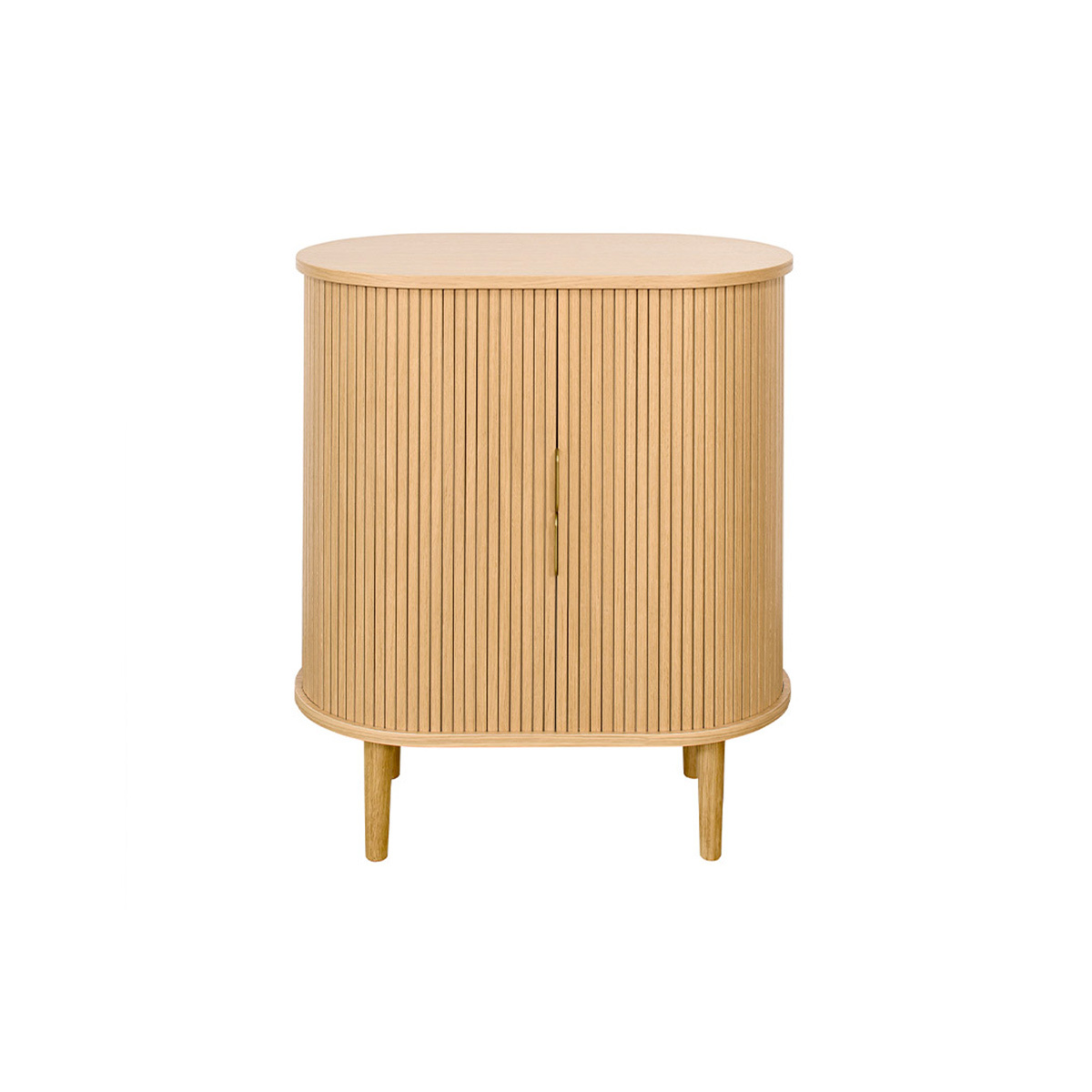 Madia vintage con ante scorrevoli legno chiaro rovere L70 cm EPIC