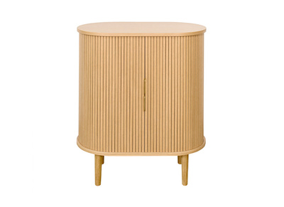 Madia vintage con ante scorrevoli legno chiaro rovere L70 cm EPIC