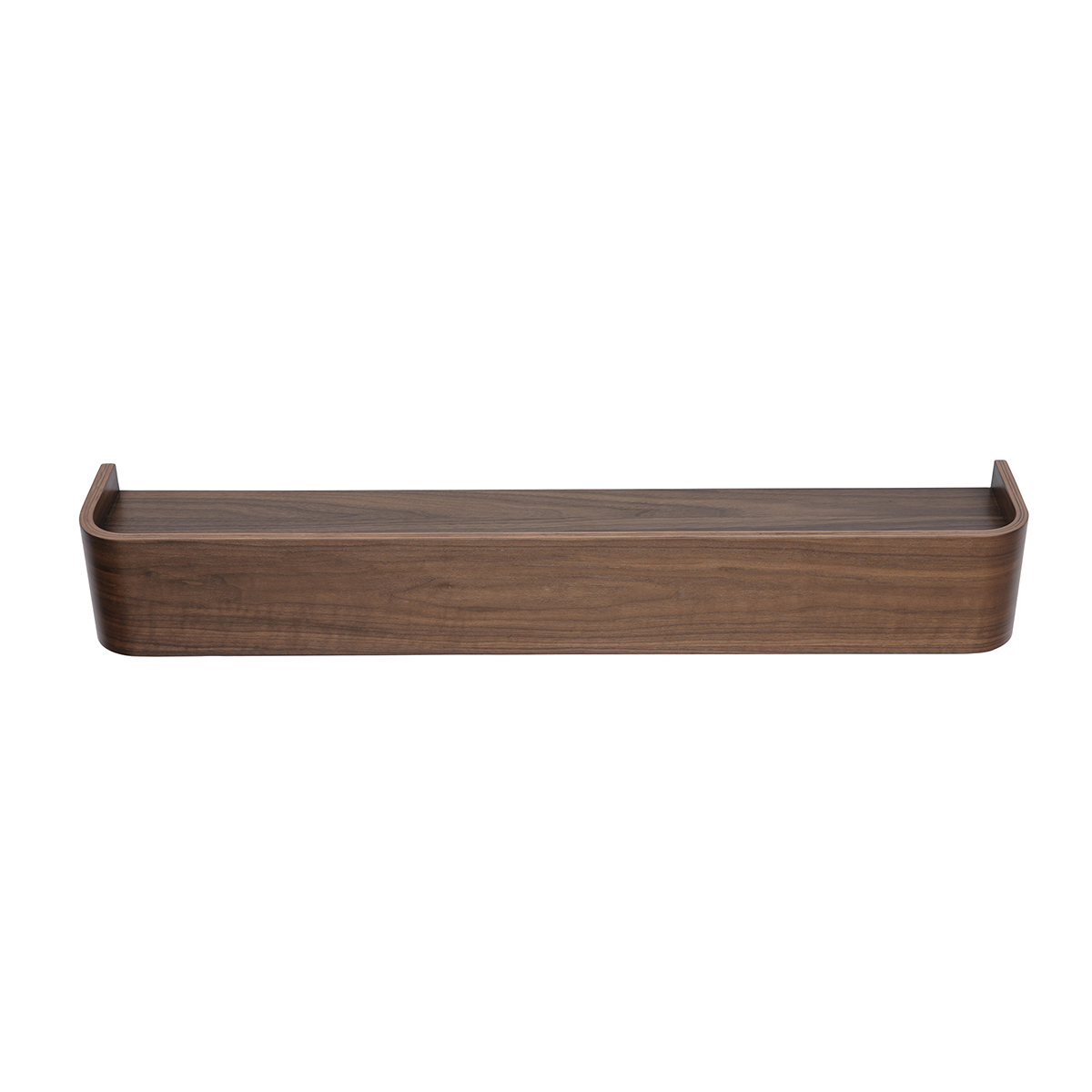 Mensola a muro in legno scuro noce L90 cm HOPE