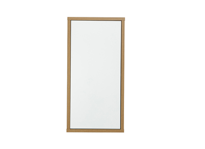 Mensola a parete finitura bianca e legno chiaro rovere L30 cm FLEXO