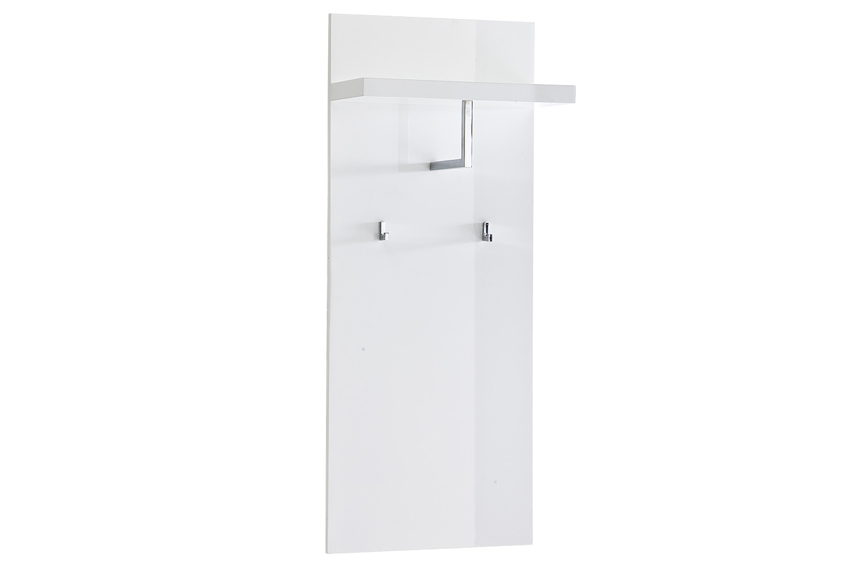 Mensola appendiabiti da parete binaca laccata WELCOME