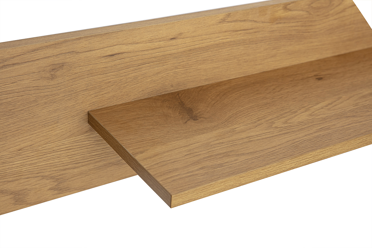 Mensola da muro finitura legno chiaro quercia L120 cm CIME
