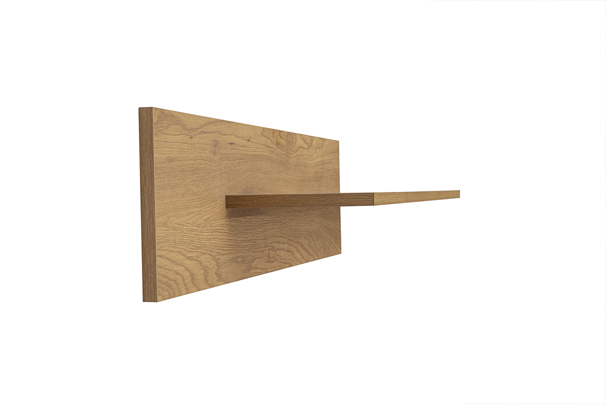 Mensola da muro finitura legno chiaro quercia L120 cm CIME
