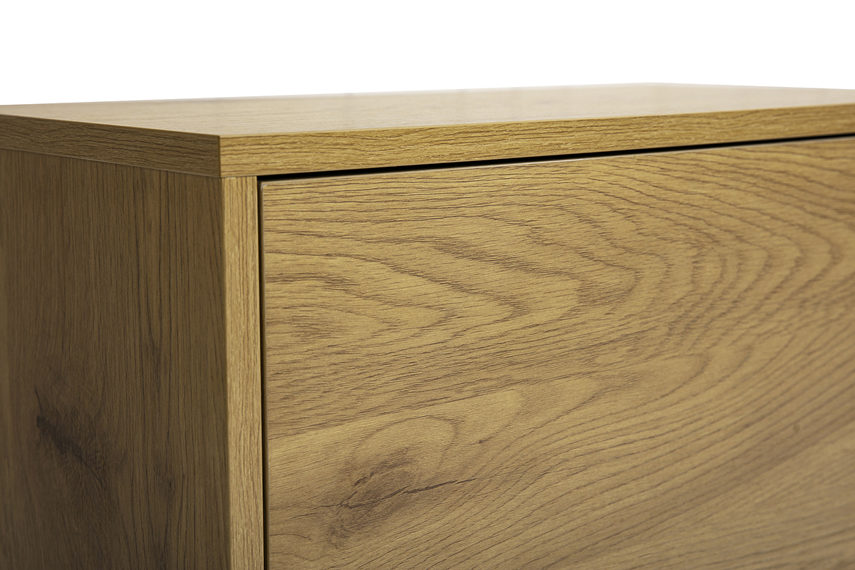 Mensola da parete finitura legno chiaro rovere L55 cm FLEXO