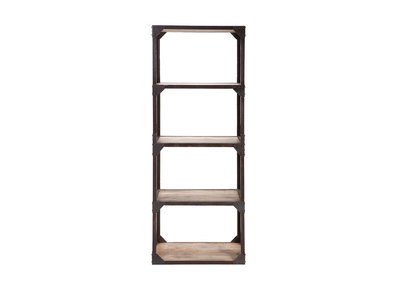 Mensola - libreria stile industriale in metallo e legno ATELIER