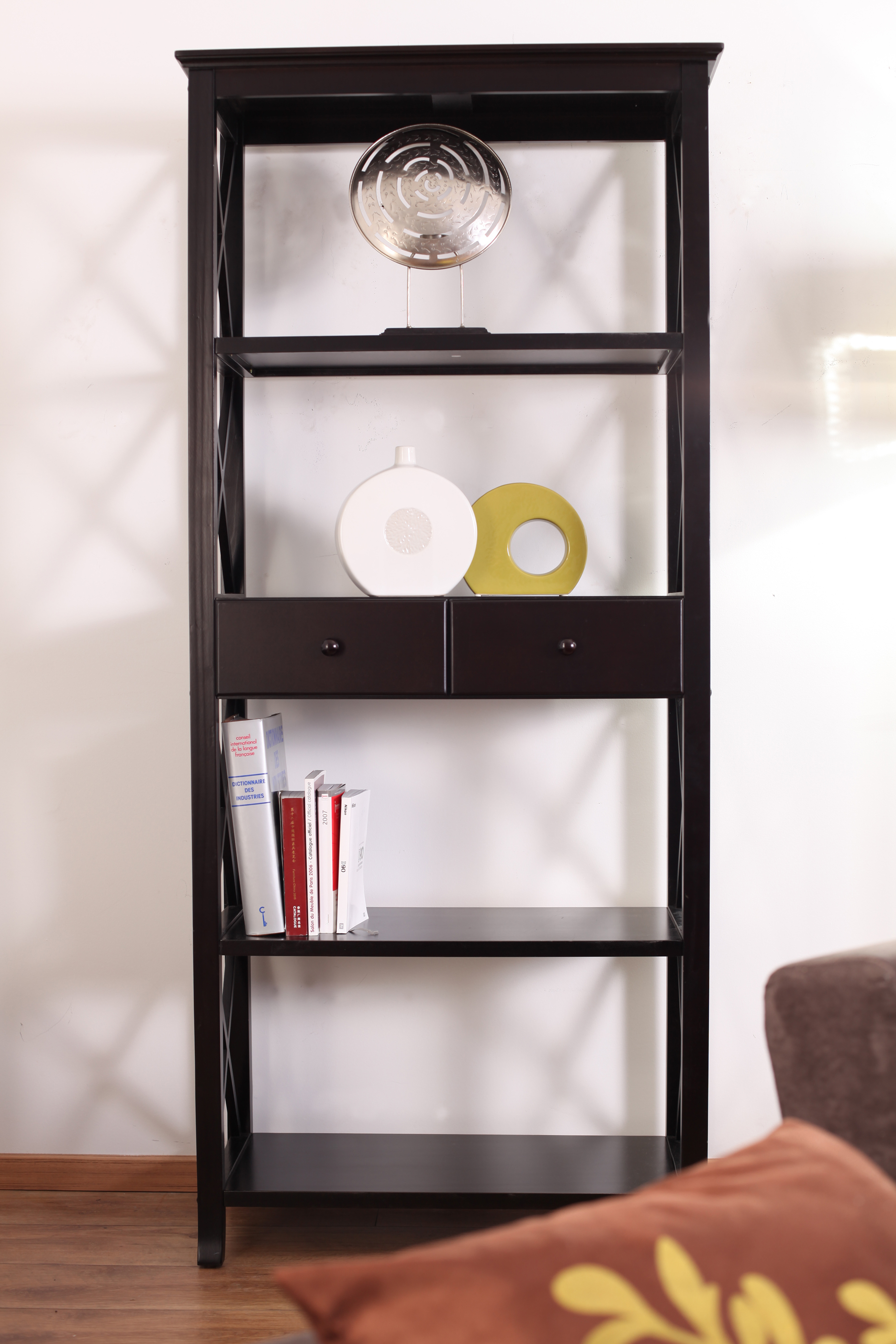 Mensola / libreria wenge in pioppo cina miliboo