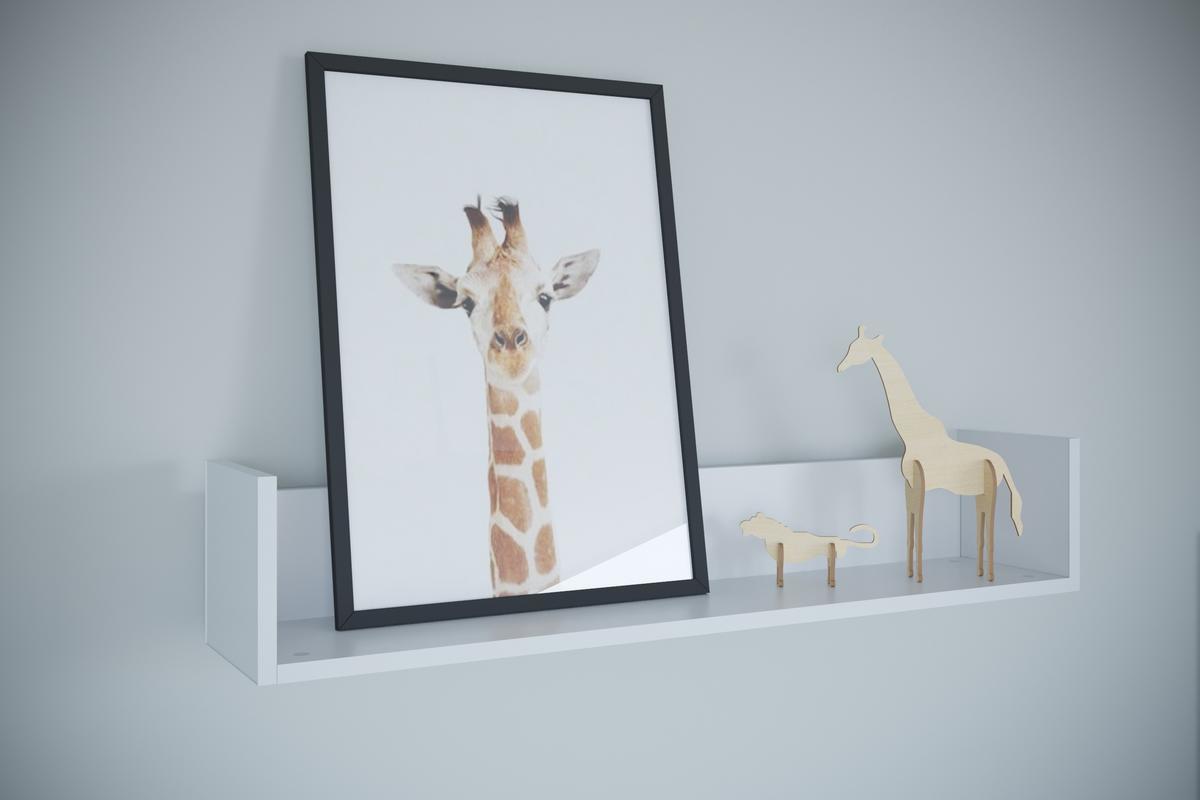 Mensola murale bambino bianco opaco L94 cm CELESTINE