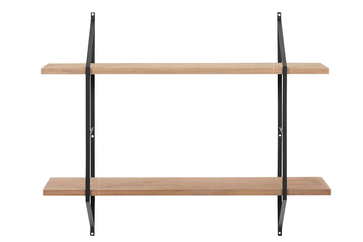 Mensola murale design legno e metallo BRIDGE