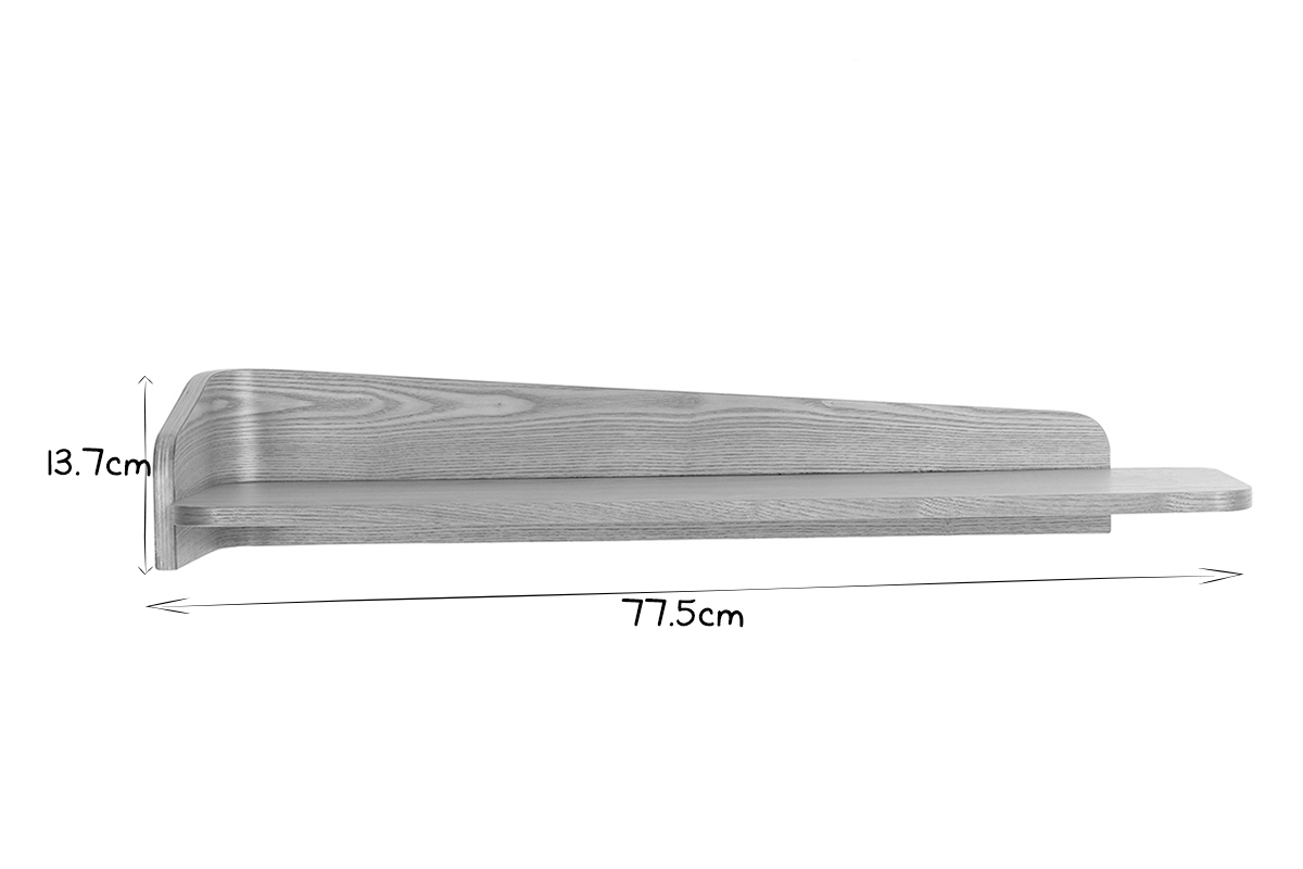 Mensola murale frassino 76 cm NORDECO