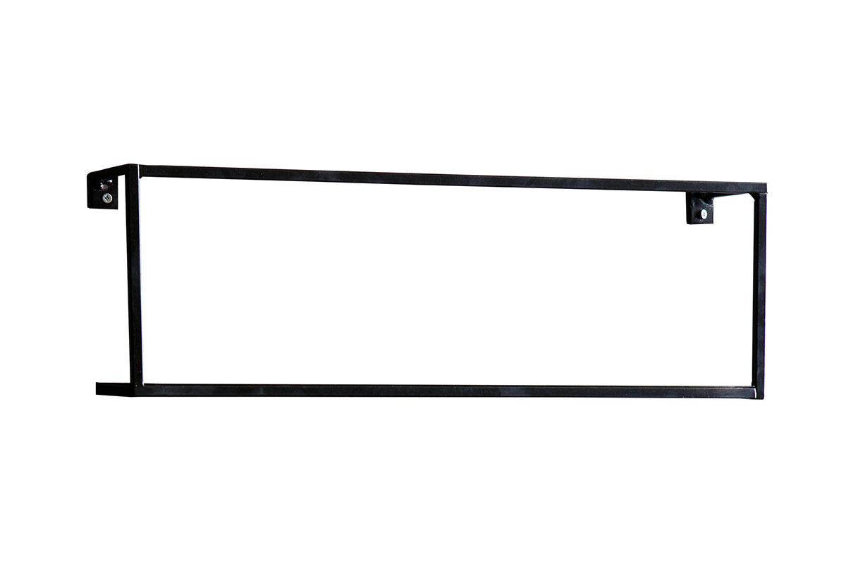 Mensola murale metallo nero 50cm HOOD