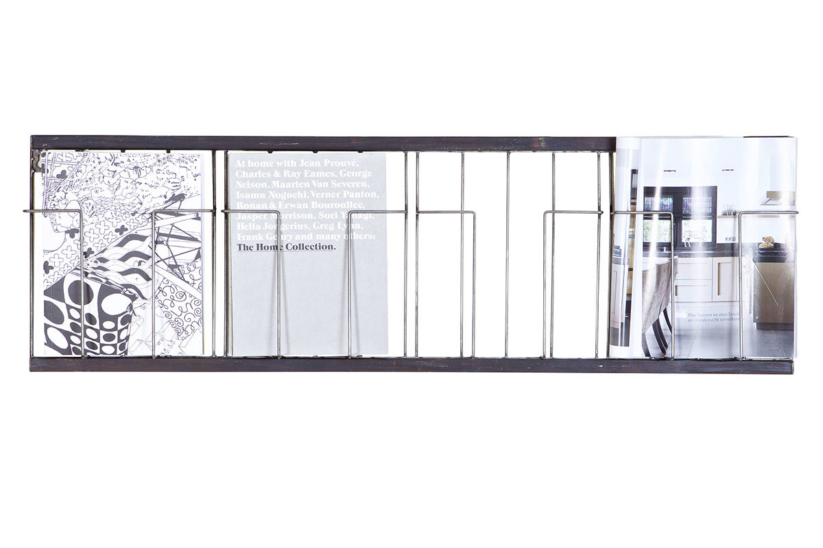 Mensola orizzontale nera 104x32cm FACTORY