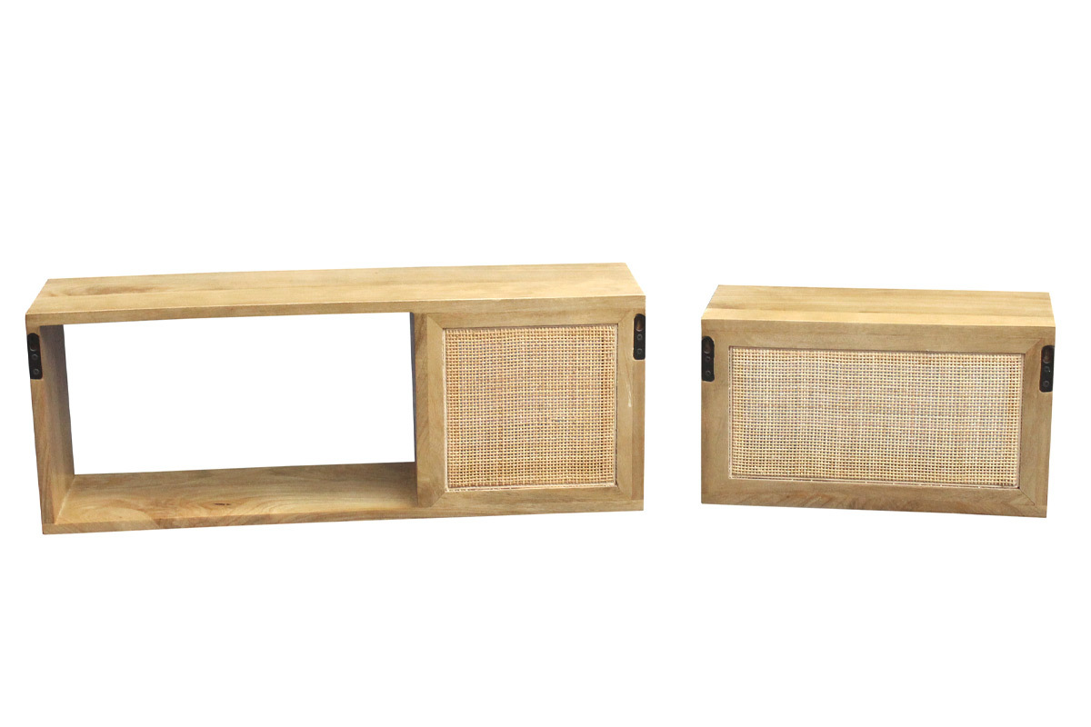 Appendiabiti Da Parete In Legno Di Mango Niala - Edile Italia