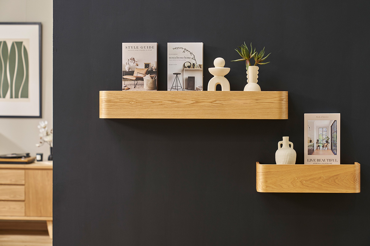 Mensole da parete in finitura frassino L48 cm HOPE