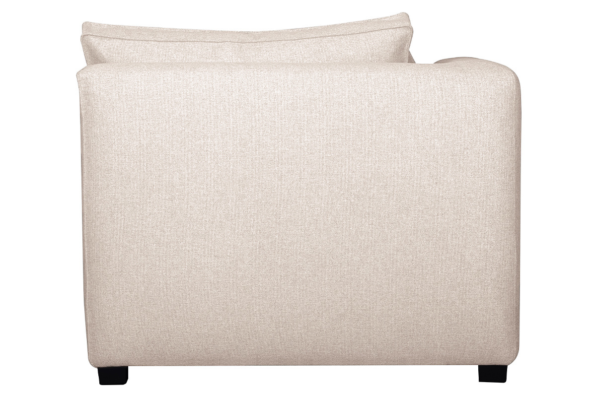 Meridiana angolare sinistra tessuto beige naturale PLURIEL