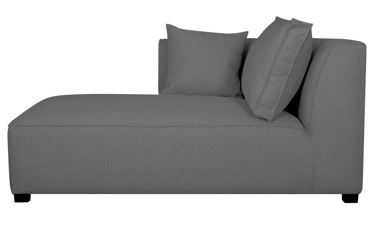 Meridiana angolare sinistra tessuto grigio antracite PLURIEL