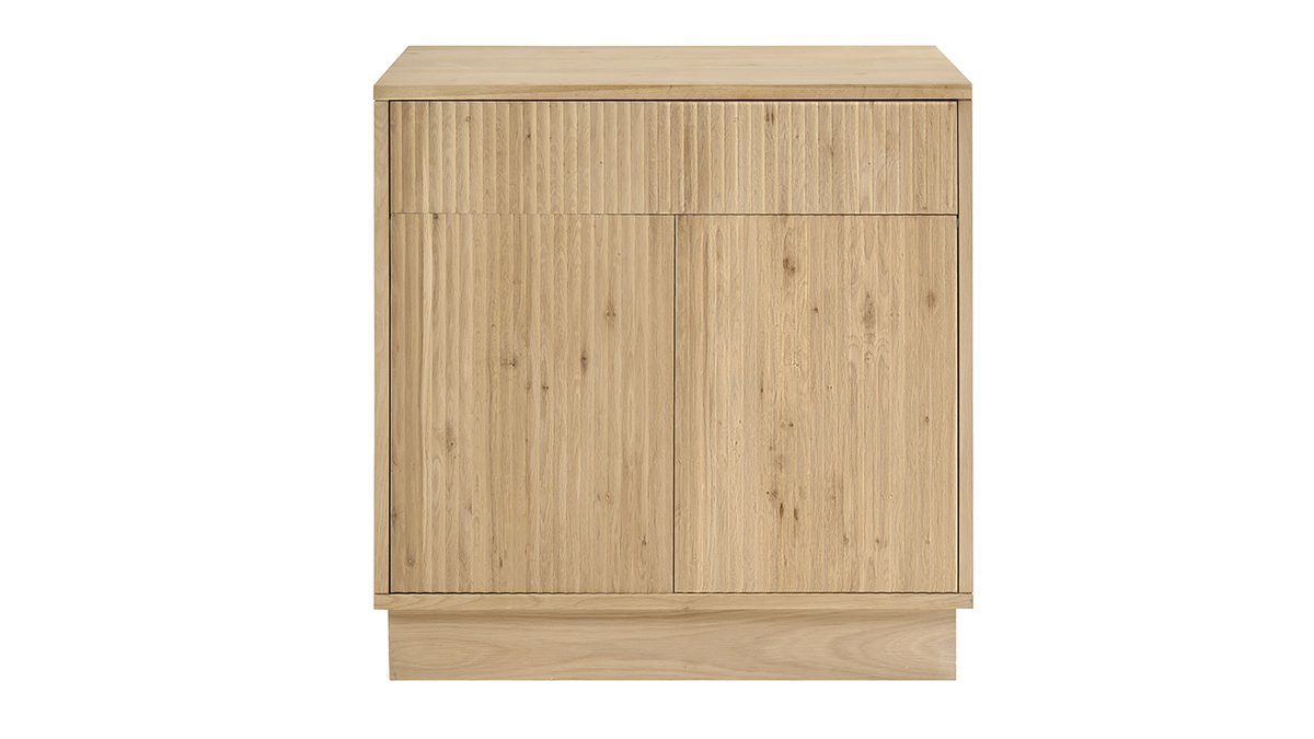 Mobile bagno in legno massello di rovere L80 cm ALISTAIR