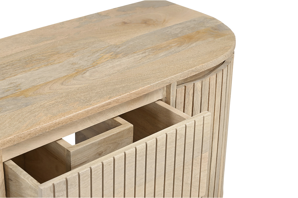 Mobile bagno sospeso in legno massello di mango L110 cm BALDO