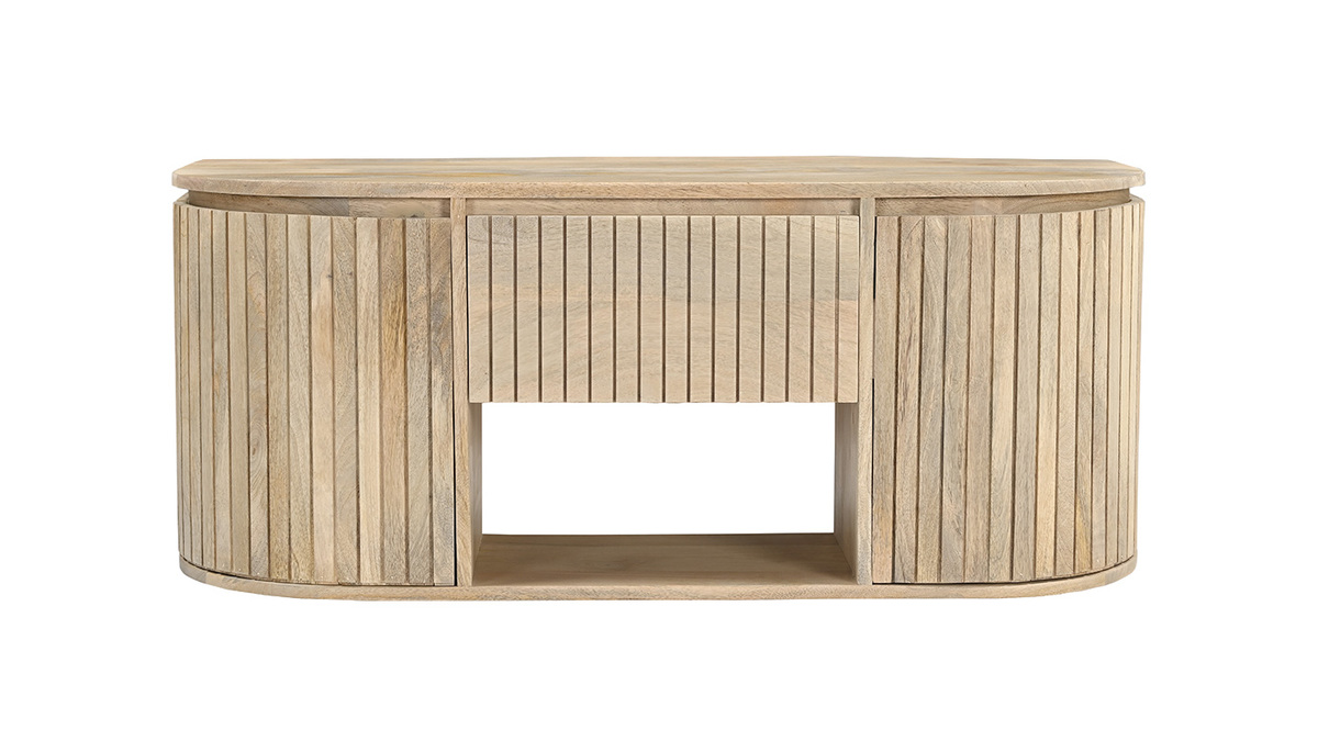 Mobile bagno sospeso in legno massello di mango L110 cm BALDO