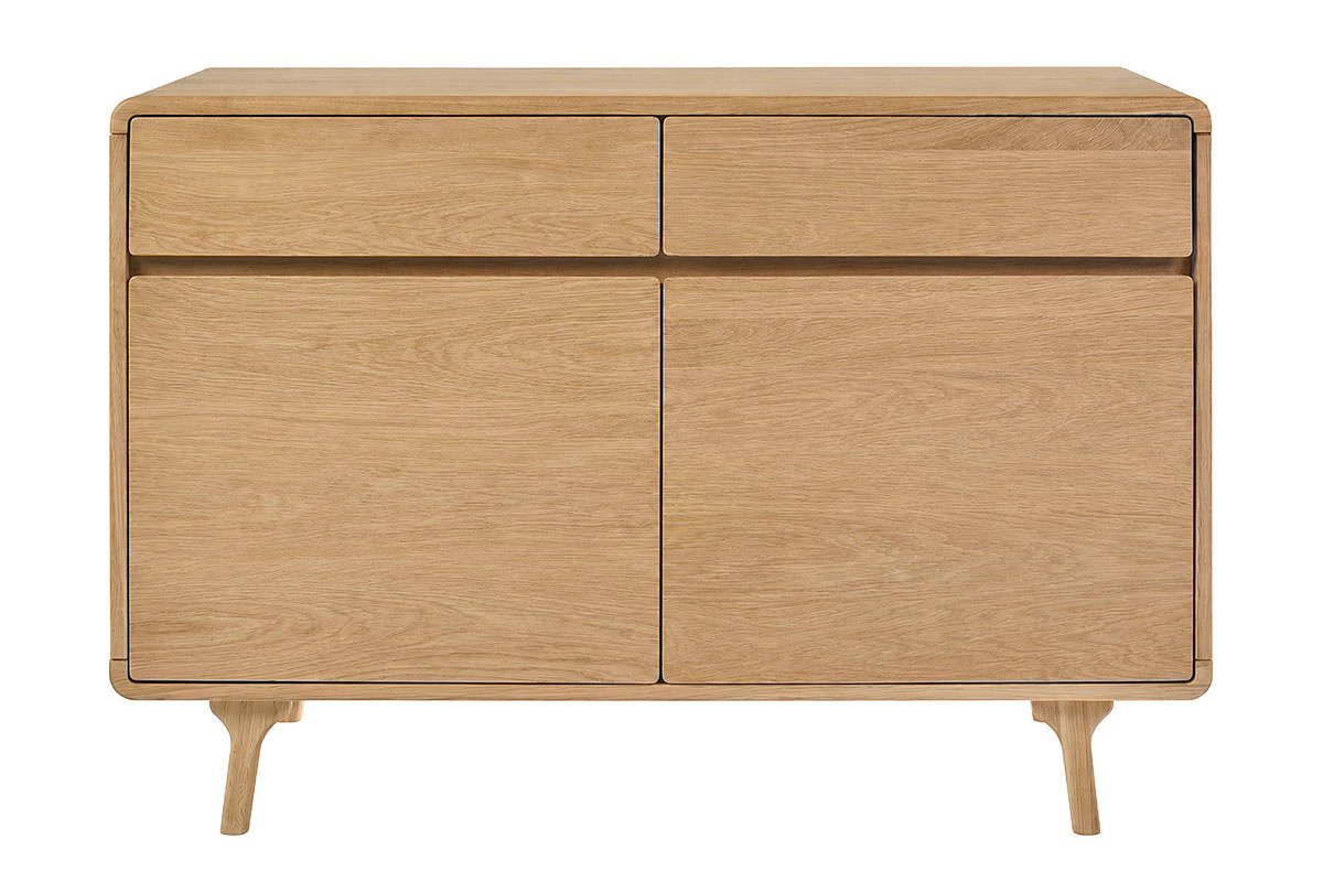 Mobile da bagno in legno massello di rovere L120 cm ESTEBAN