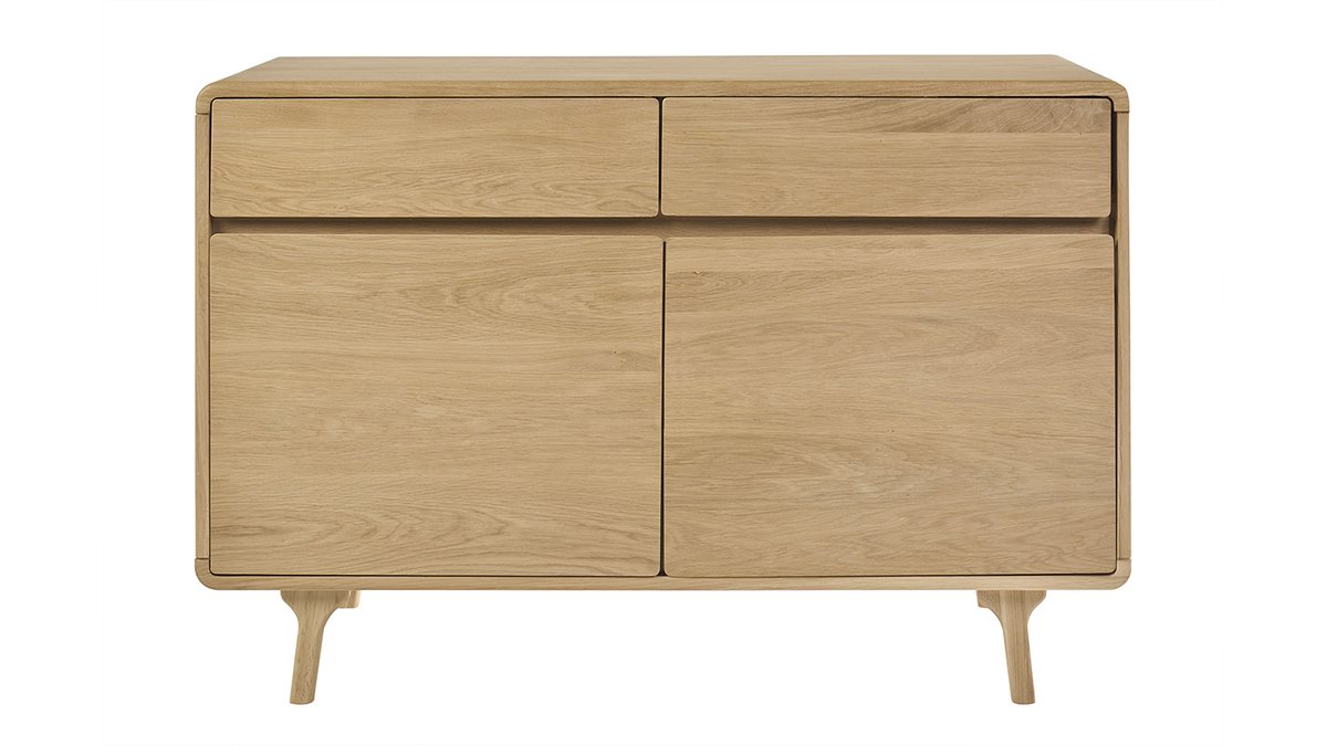 Mobile da bagno in legno massello di rovere L120 cm ESTEBAN