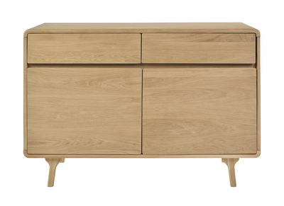 Mobile da bagno in legno massello di rovere L120 cm ESTEBAN