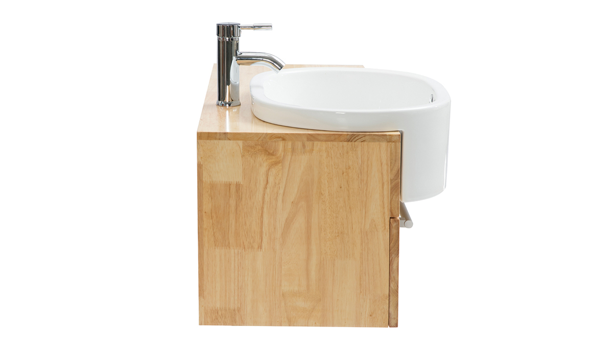 Mobile da bagno: lavabo mobile sottovasca mensola e specchio NIVAN