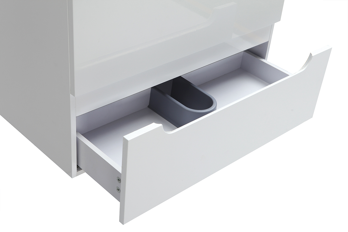 Mobile da bagno  , specchio e cassetti bianco (senza lavandino) LOTA