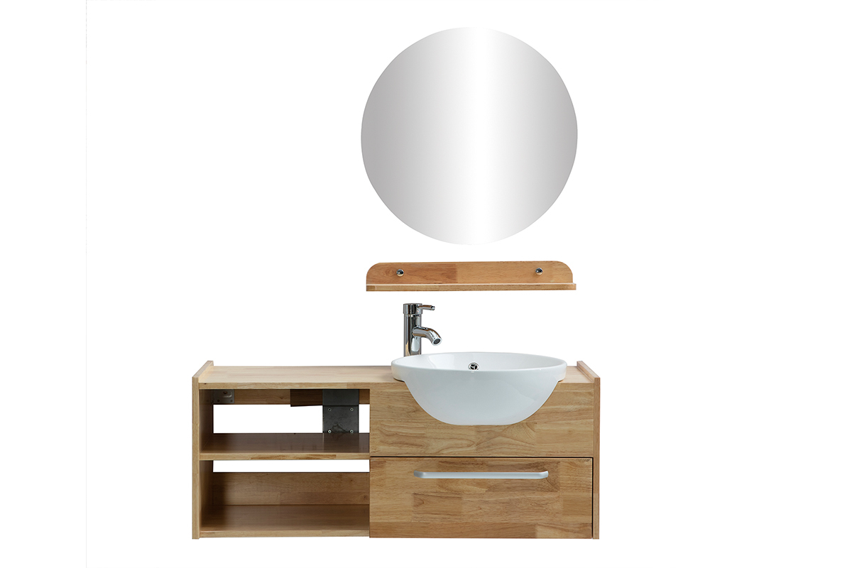 Mobile da bagno: vasca mobile sotto-vasca mensola e specchio EYTAN