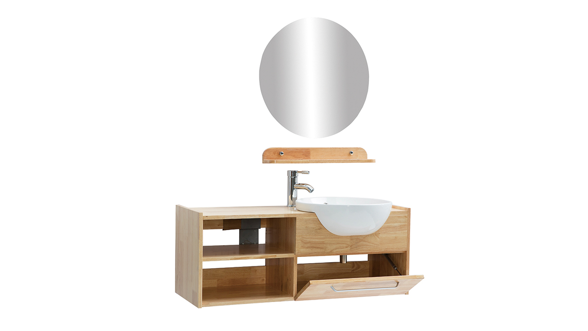 Mobile da bagno: vasca mobile sotto-vasca mensola e specchio EYTAN
