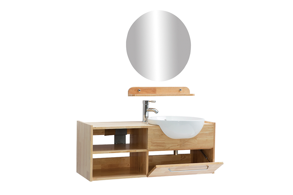 Mobile da bagno: vasca mobile sotto-vasca mensola e specchio EYTAN