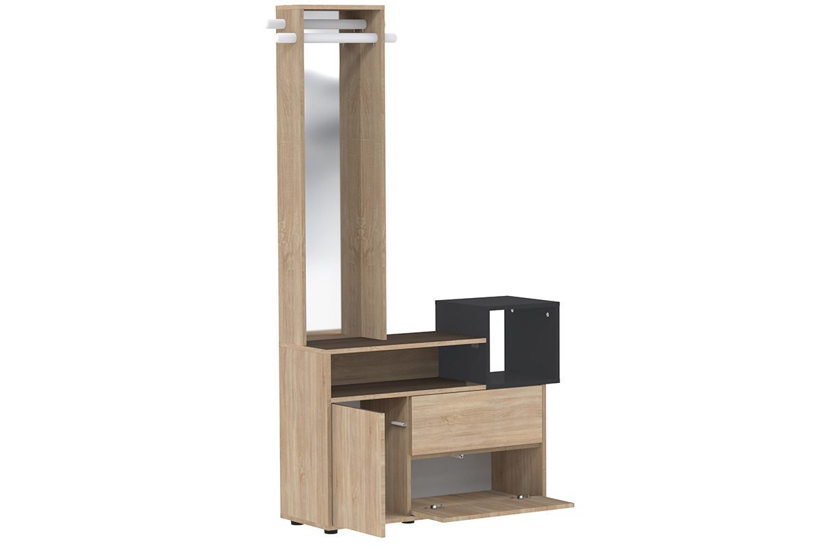 Mobile da ingresso con specchio e cassetti KOLN