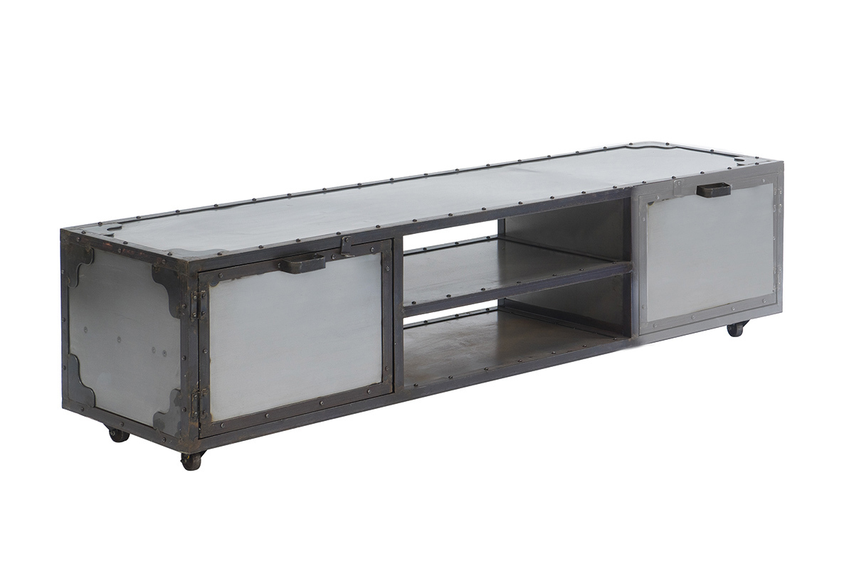Mobile porta TV industriale metallo FACTORY XL