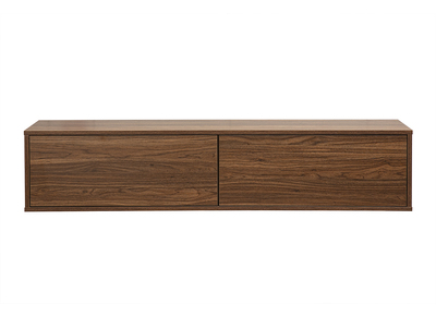 Mobile TV a parete finitura legno scuro noce L140 cm FLEXO
