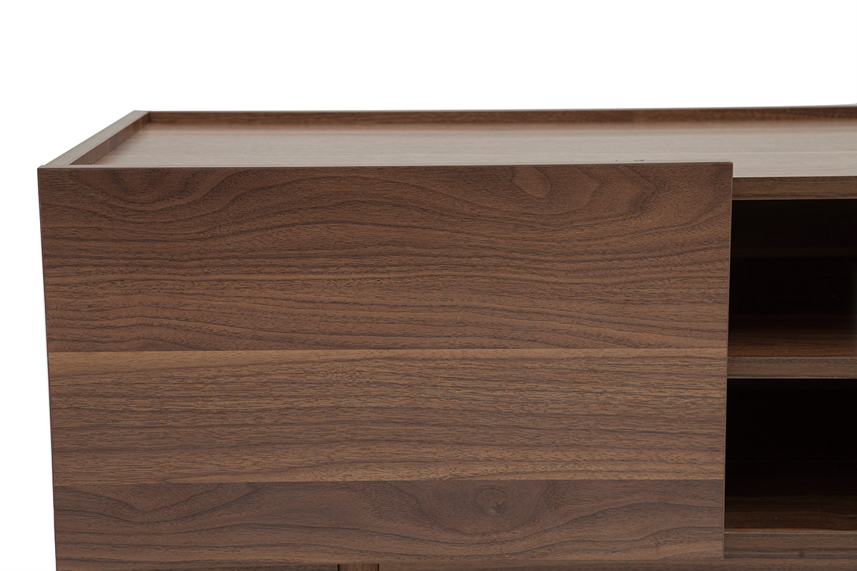 Mobile TV con ante in legno scuro L180 SANAA