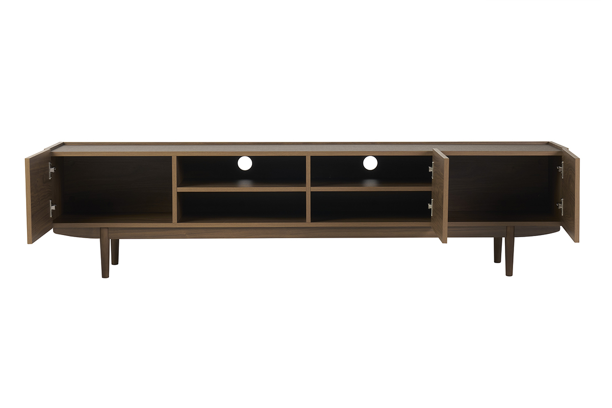 Mobile TV con ante in legno scuro L180 SANAA