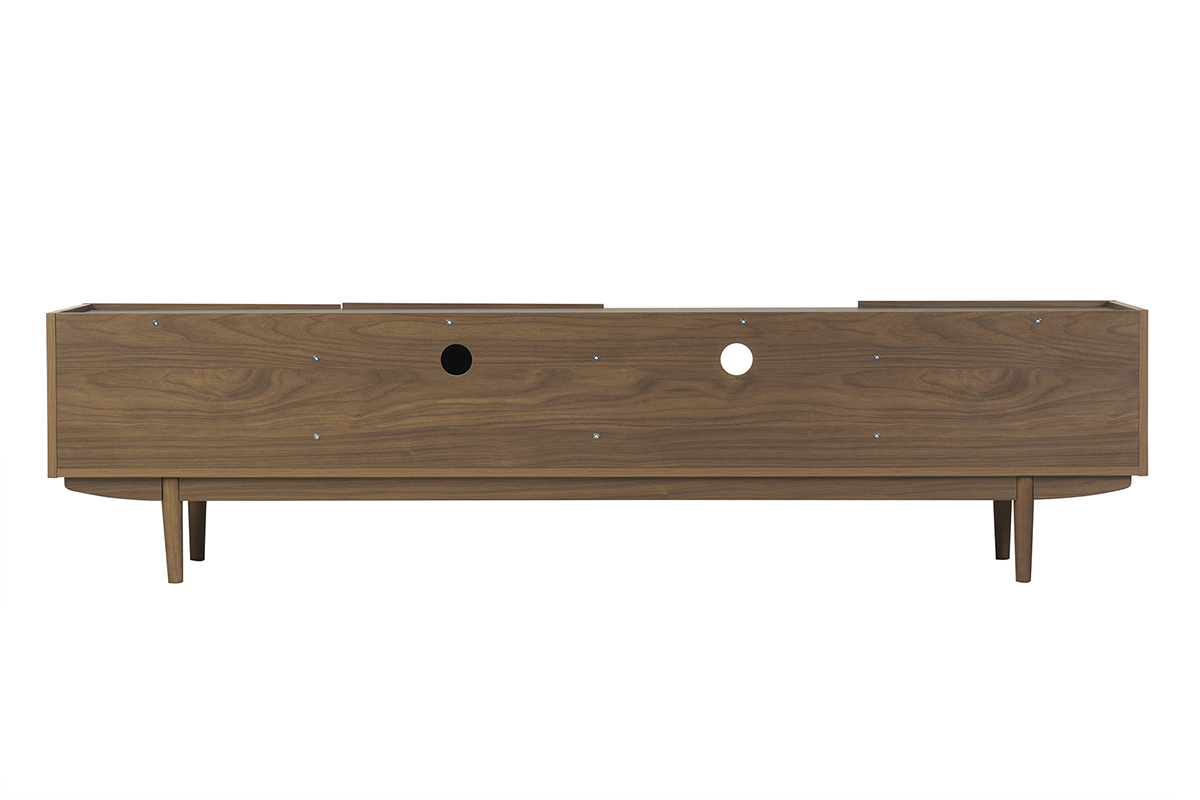 Mobile TV con ante in legno scuro L180 SANAA