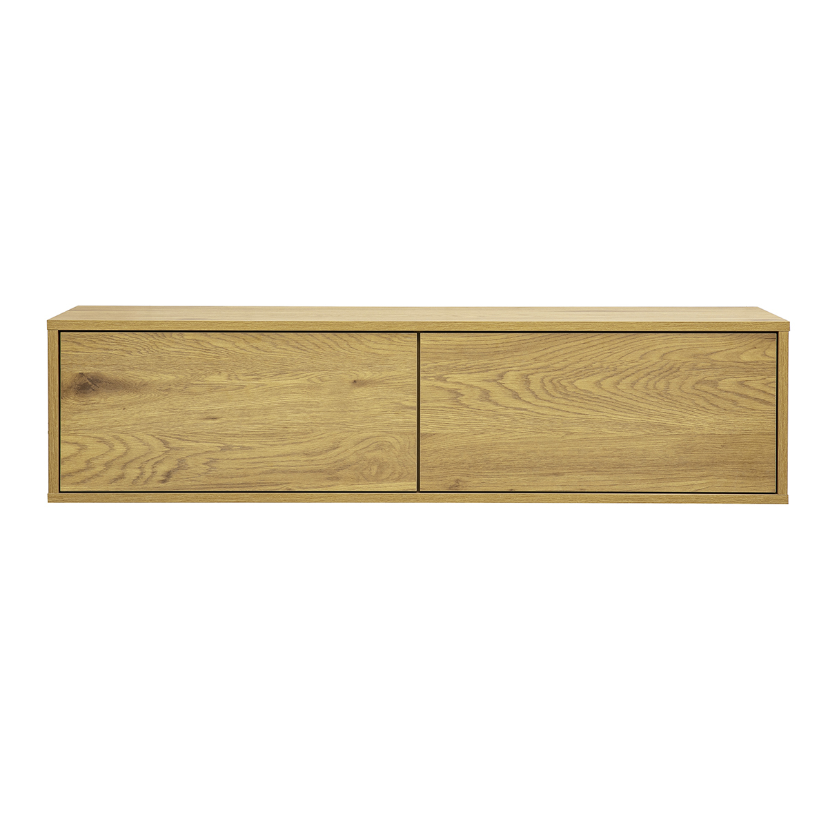 Mobile TV da parete finitura legno chiaro quercia L120 cm FLEXO