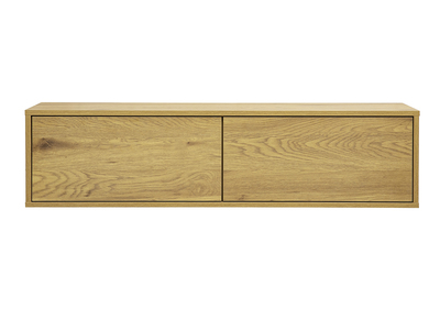 Mobile TV da parete finitura legno chiaro quercia L120 cm FLEXO