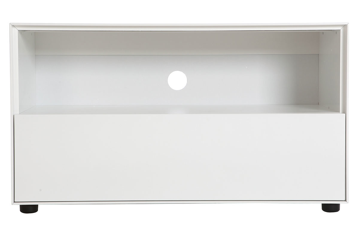 Mobile TV design 90cm bianco opaco 1 cassetto MARK