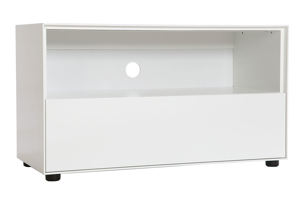 Mobile TV design 90cm bianco opaco 1 cassetto MARK