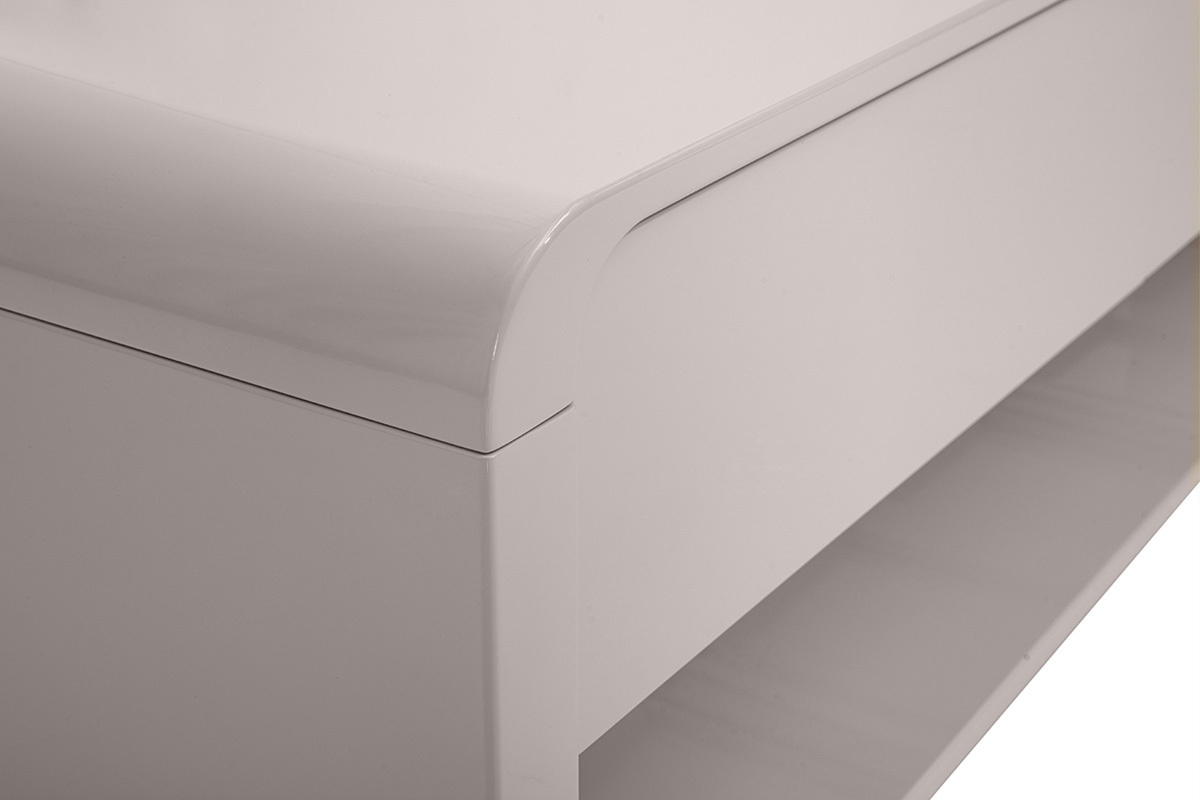 Mobile TV design beige lucido con 3 cassetti L179.5 cm SAILOR