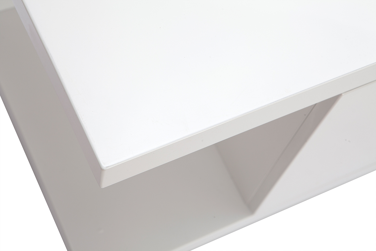 Mobile TV design bianco laccato lucido L 150 cm KARY