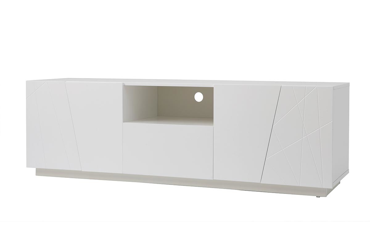 Mobile TV design bianco opaco ALESSIA